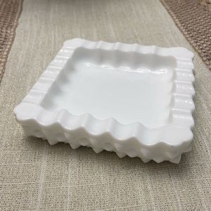 Fenton Hobnail 5” Square Ashtray